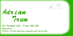 adrian trum business card